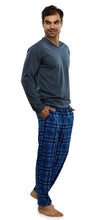 Cargar imagen en el visor de la galería, Pijama Urban Conjunto Playera Manga Larga y Pantalon Con Bolsa, 5031
