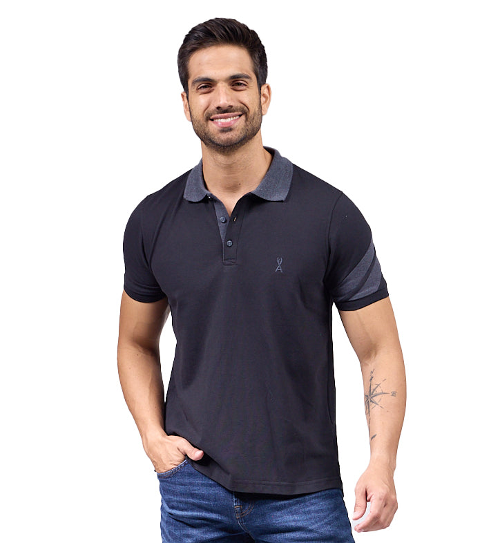Playera Polo Algodon-Licra Premium Manga Corta -407