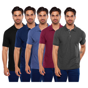 Paquete de 5 playeras polo, 403-5