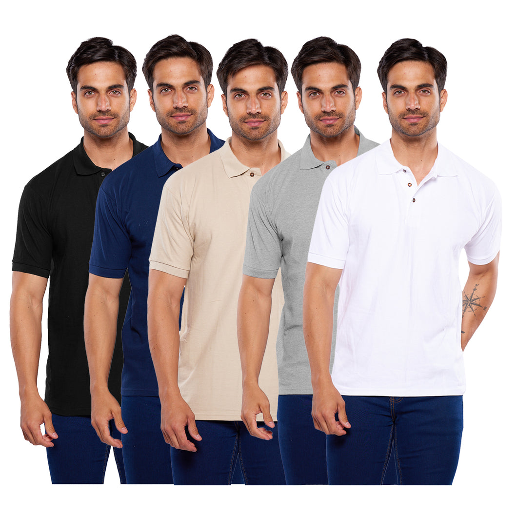 Paquete de 5 playeras polo, 403-5