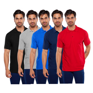 Paquete de 5 playeras polo, 403-5