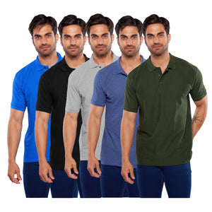 Paquete de 5 playeras polo, 403-5