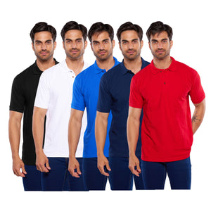 Paquete de 5 playeras polo, 403-5