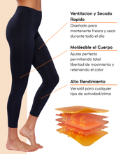 Cargar imagen en el visor de la galería, Pack 2 Pantalones Térmicos Premium Dama Algodón-Modal-Elastano, Afelpado Polar, Protección UV. MOD 1006 - Alfani 
