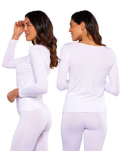 Cargar imagen en el visor de la galería, Térmico Premium Dama Algodón-Modal-Elastano, Afelpado Polar, Protección UV - Alfani 
