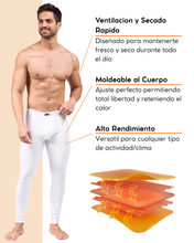 Cargar imagen en el visor de la galería, Pack 2 Pantalones Térmicos Premium Hombre Algodón-Modal-Elastano, Afelpado Polar, Protección UV. MOD 1001
