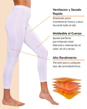 Cargar imagen en el visor de la galería, Pack 2 Pantalones Térmicos Premium Dama Algodón-Modal-Elastano, Afelpado Polar, Protección UV. MOD 1006 - Alfani 
