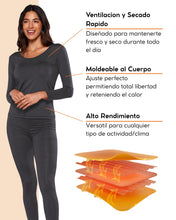 Cargar imagen en el visor de la galería, Térmico Premium Dama Algodón-Modal-Elastano, Afelpado Polar, Protección UV - Alfani 
