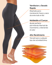 Cargar imagen en el visor de la galería, Pack 2 Pantalones Térmicos Premium Dama Algodón-Modal-Elastano, Afelpado Polar, Protección UV. MOD 1006 - Alfani 
