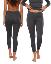 Cargar imagen en el visor de la galería, Pack 2 Pantalones Térmicos Premium Dama Algodón-Modal-Elastano, Afelpado Polar, Protección UV. MOD 1006 - Alfani 
