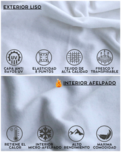 Cargar imagen en el visor de la galería, Térmico Premium Hombre Algodón-Modal-Elastano, Afelpado Polar, Protección UV
