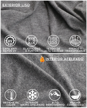 Cargar imagen en el visor de la galería, Térmico Premium Hombre Algodón-Modal-Elastano, Afelpado Polar, Protección UV
