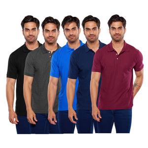 Paquete de 5 playeras polo, 403-5