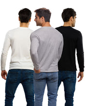 Cargar imagen en el visor de la galería, Pack 3 Playeras Premium Cuello Henley Estilo Waffle, 123-CA-3
