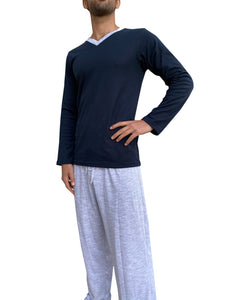 Conjunto Pijama Playera Manga Larga y Pantalon, 5031
